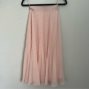 Aritzia Wilfred Twirl Pleated Skirt in Pink